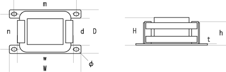 小VAシリーズ　外形寸法、重量